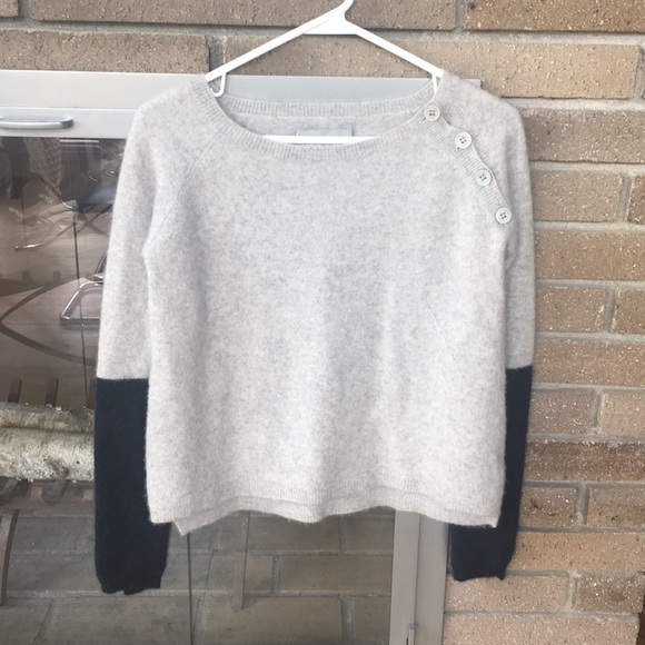 Zadig & Voltaire Sweaters - Zadig & Voltaire grey and black cashmere sweater